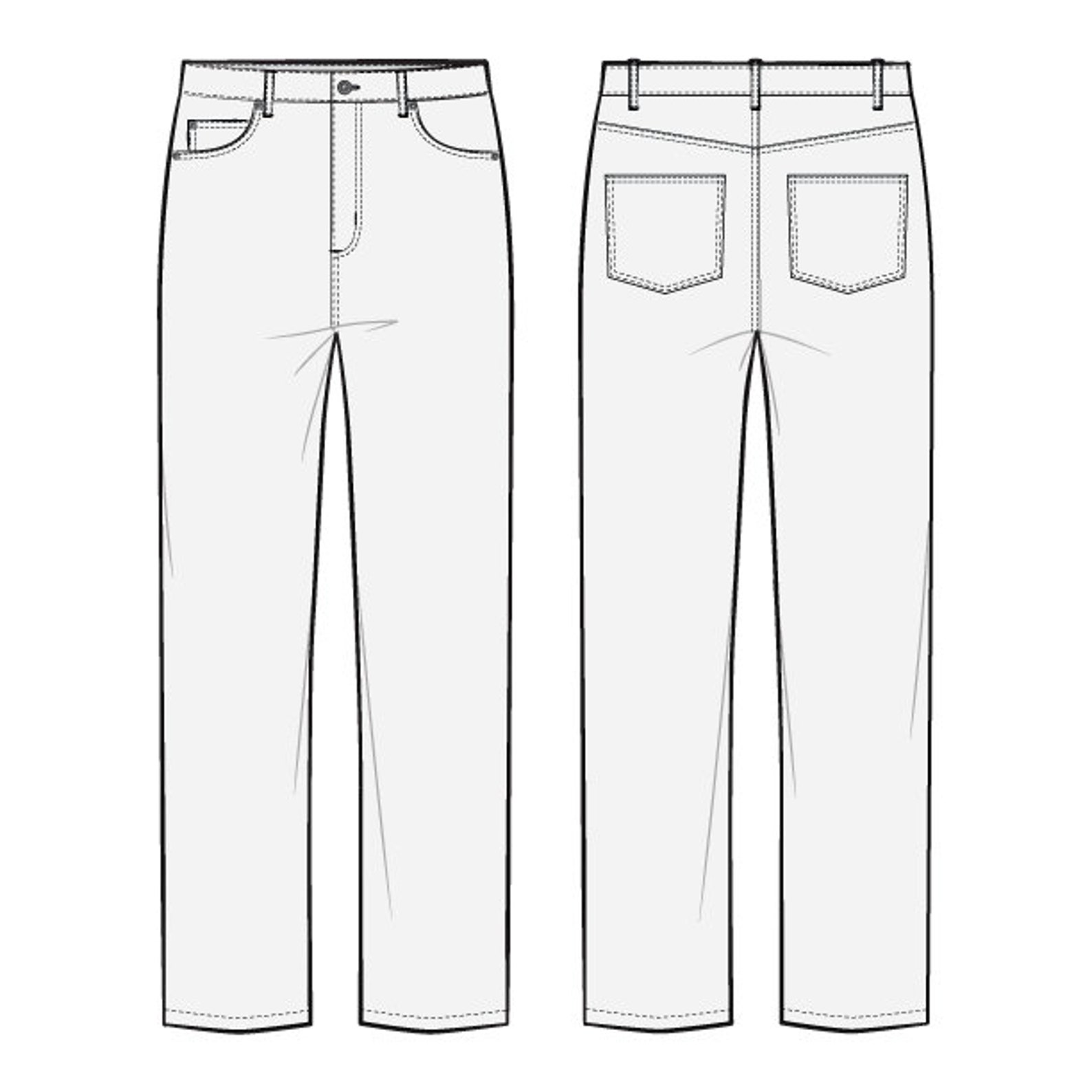 Baggy 5 Pocket Jeans PDF Sewing Pattern Sizes 28 / 29 / 30 / Etsy