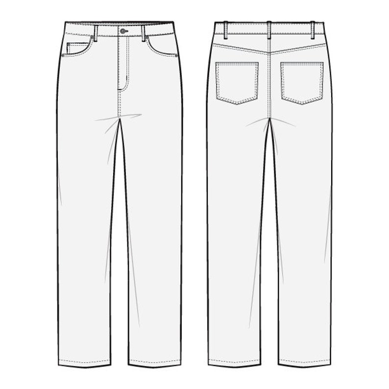 Baggy 5 Pocket Jeans PDF Sewing Pattern Sizes 28 / 29 / 30 / Etsy