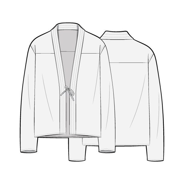 Kimono Shirt PDF Sewing Pattern Sizes XS / S / M / L / XL Etsy