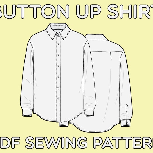 Shirt Dress Pattern - Etsy
