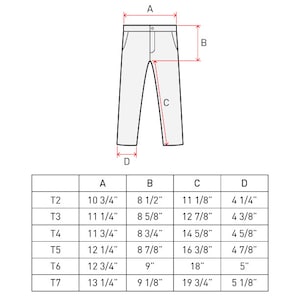 Children's Jeans PDF Sewing Pattern Sizes 0-3M / 3-6M / 6-9M / 9-12M ...