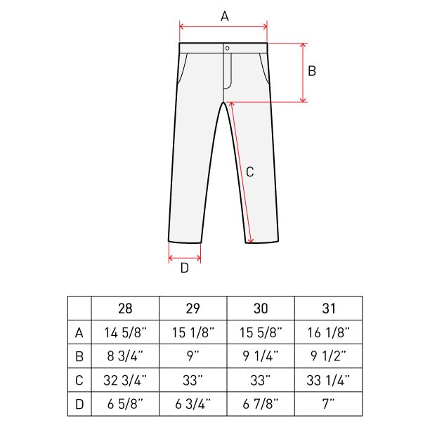 Pantalon Slim Fit PDF Patron de couture Tailles 28 / 29 / 30 / 31 / 32 / 33  / 34 / 36 -  Canada