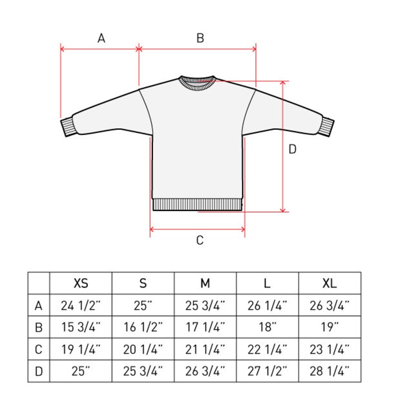 Long Sleeve Crewneck PDF Sewing Pattern Sizes XS / S / M / L / Etsy