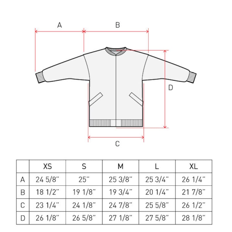 Varsity Jacket PDF Sewing Pattern Sizes XS / S / M / L / XL Etsy