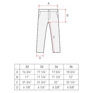 Slim Fit Cargo Pants PDF Sewing Pattern Sizes 28 / 29 / 30 / - Etsy