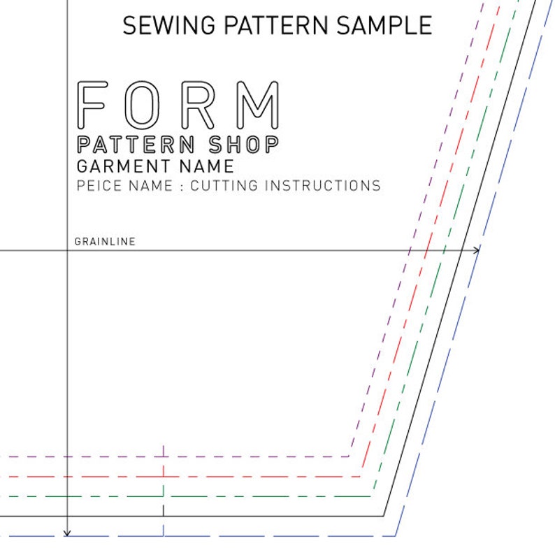 Baggy Shorts PDF Sewing Pattern Sizes XS S M L XL