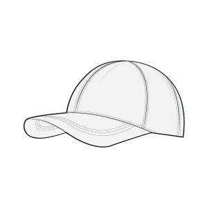 Baseball Cap PDF Sewing Pattern One Size image 3