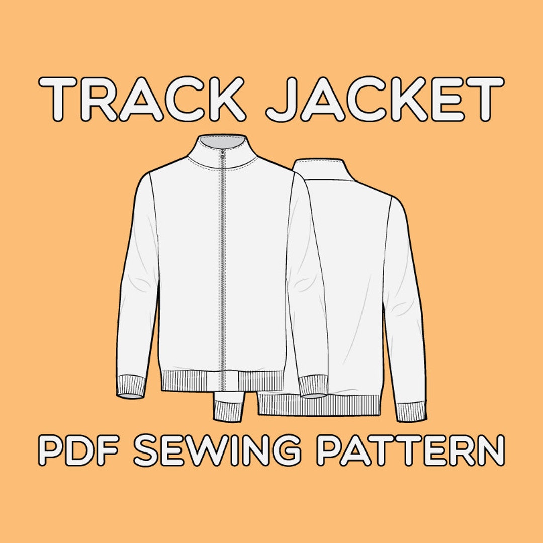 Track Jacket PDF Sewing Pattern Sizes XS / S / M / L / XL - Etsy Track Jacket PDF Sewing Pattern Sizes XS / S / M / L / XL - Etsy