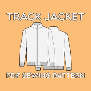 Track Jacket PDF Sewing Pattern Sizes XS / S / M / L / XL