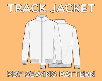 Track Jacket PDF Sewing Pattern Sizes XS / S / M / L / XL - Etsy