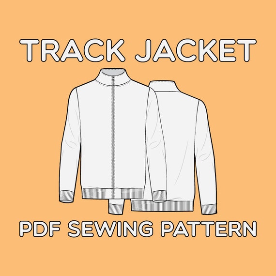 Track Jacket PDF Sewing Pattern Sizes XS / S / M / L / XL - Etsy Track Jacket PDF Sewing Pattern Sizes XS / S / M / L / XL - Etsy