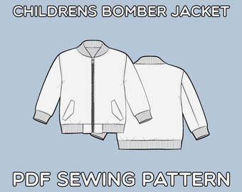 Children's Chore Jacket PDF Sewing Pattern Sizes 0-3M / | Etsy