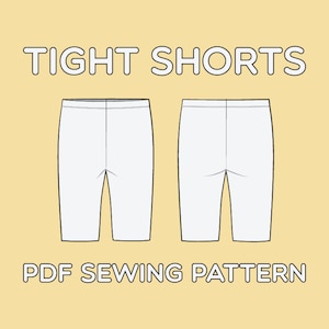 Tight Shorts PDF Sewing Pattern Sizes XS / S / M / L / XL