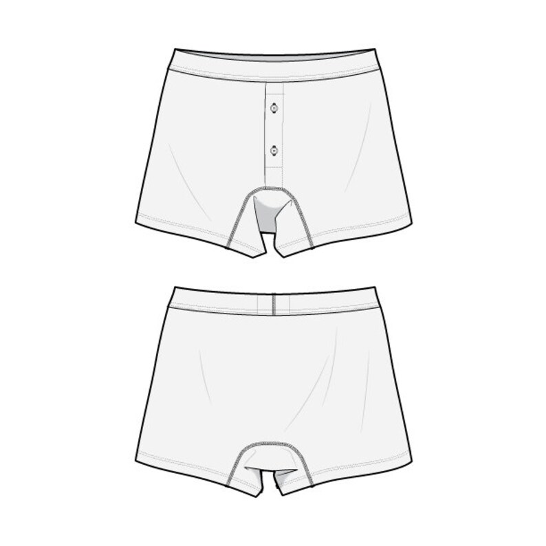Boxer Briefs PDF Sewing Pattern Sizes XS / S / M / L / XL / Etsy