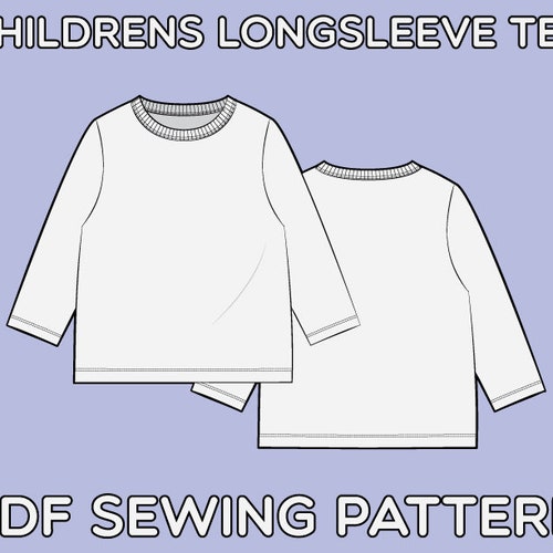 Children's Hoodie PDF Sewing Pattern Sizes 0-3M / 3-6M / - Etsy