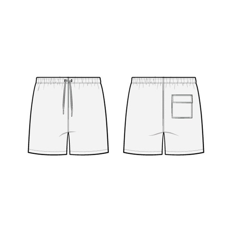 Swim Trunks PDF Sewing Pattern Sizes XS / S / M / L / XL image 3