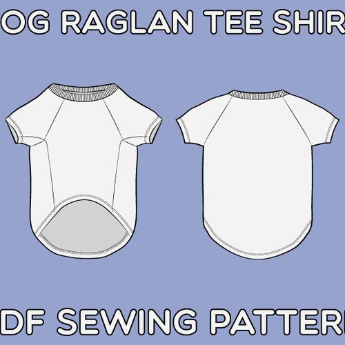 Dog Tee Shirt PDF Sewing Pattern Sizes XS / S / M / L / XL / Etsy