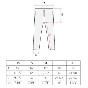 Cropped Trousers PDF Sewing Pattern Sizes XS / S / M / L / XL - Etsy