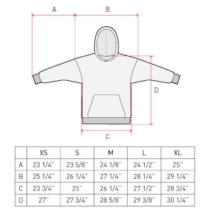 Oversize Hoodie PDF Sewing Pattern Sizes XS / S / M / L / XL image 4