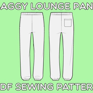 Baggy Shorts PDF Sewing Pattern Sizes XS S M L XL