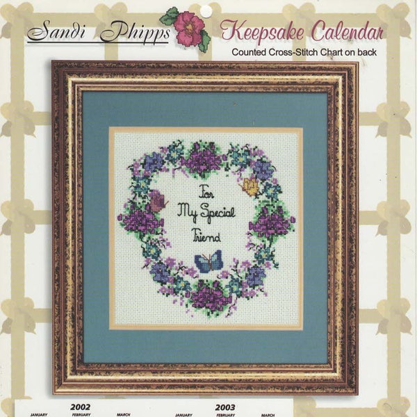 Keepsake Cross Stitch Calendar Etsy