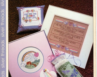 Ribbons and Rainbows Cross-Stitch and Ribbon work book - Silver Threads - VAC 712 - the Vanessa Ann Collection