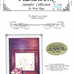 The English Spot Motif Miniature Sampler Cross Stitch Pattern by Mary Riggs - The Handwork Sampler Collection