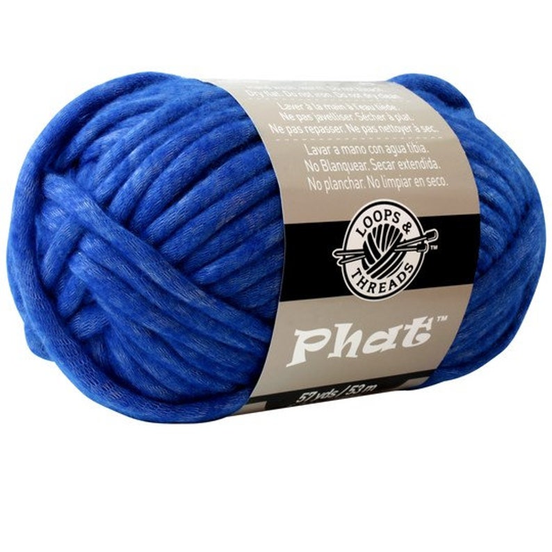 Blue --1 each Loops /& Threads Stock Photo Phat Yarn