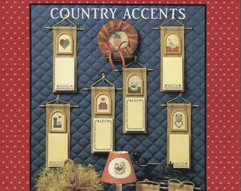 Country Accents Cross Stitch Book by June Griff -- Leaflet 14