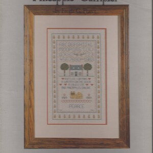 Książka do haftu krzyżykowego Pineapple Sampler autorstwa Freidy G. Pearce -- Oryginały haftu krzyżykowego -- Ulotka 33