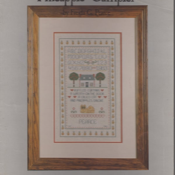 Pineapple Sampler Cross Stitch Book by Freida G. Pearce -- Cross Stitch Originals -- Leaflet 33