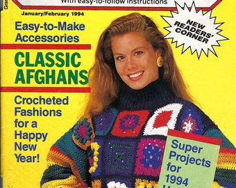 Quick & Easy Crochet With easy-to-follow instructions Magazine -- America's #1 Crochet Magazine -- January/February 1994