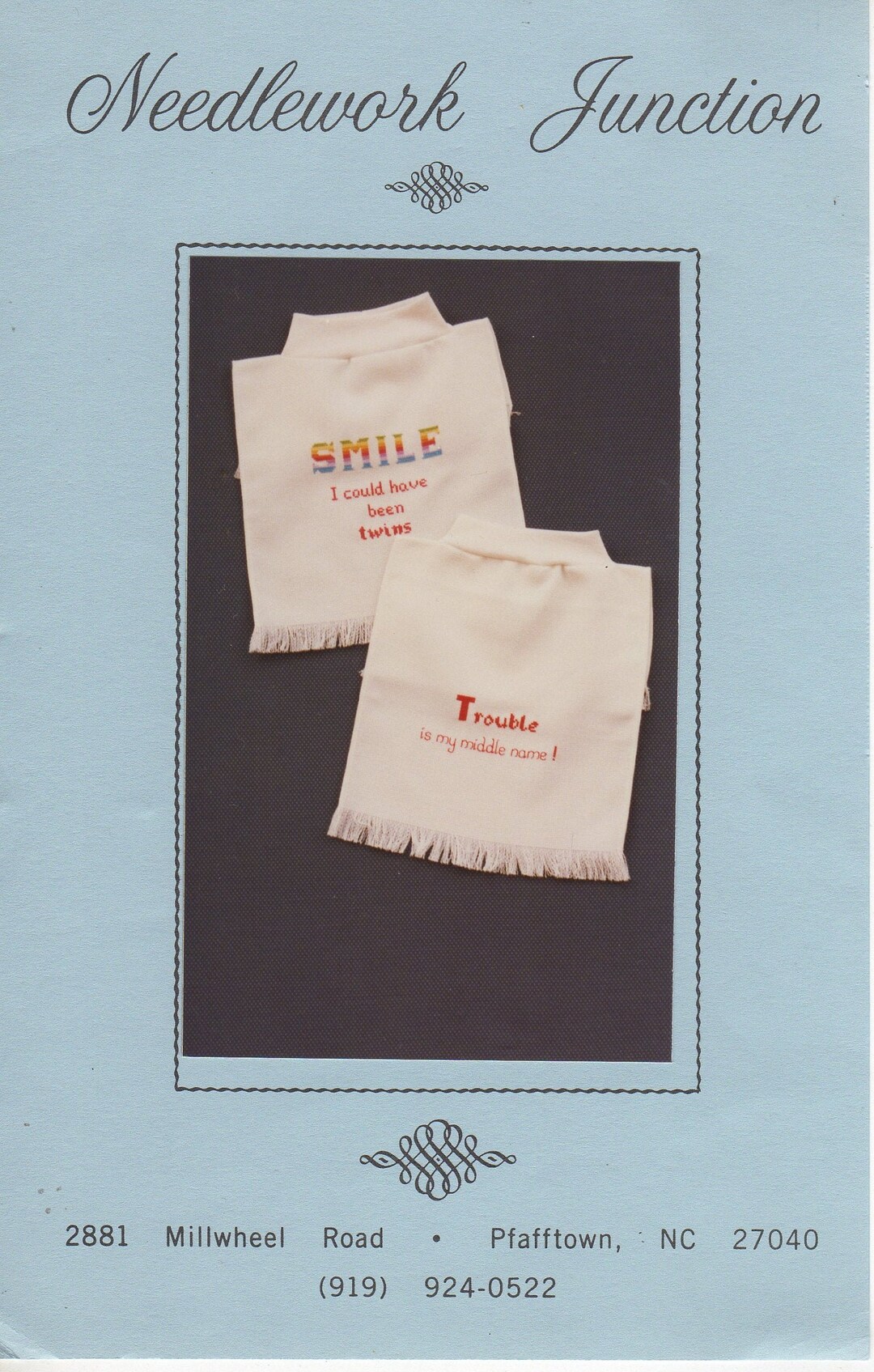 Smile and Trouble Needlework Junction Cross Stitch Pattern Etsy