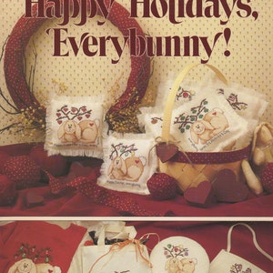 Wesołych Świąt, Everybunny! Cross Stitch Book autorstwa Kathie Rueger -- Leisure Arts - Leaflet 979