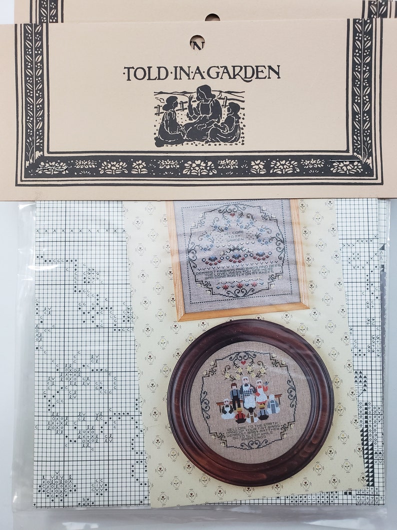 Baby Garden Cross Stitch Pattern Told in a Garden T.G. 32 Etsy