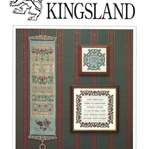 Ulotka z haftem krzyżykowym „Ancestral Wedding Sampler” autorstwa Kingsland nr 12