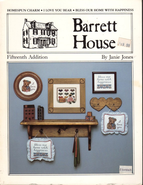 Fifteenth Addition Cross Stitch Book by Janie Jones -- Barrett