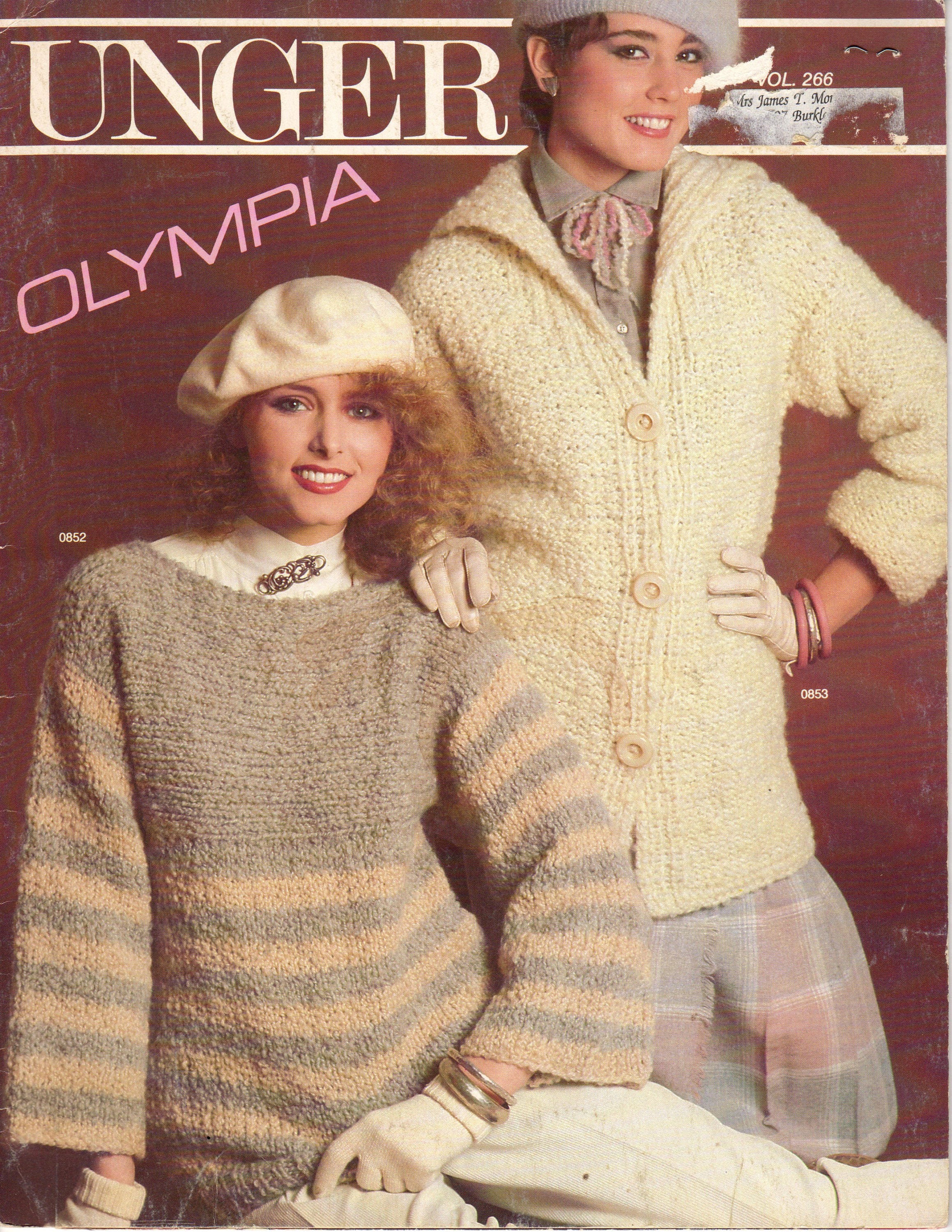 Unger Olympia Knitting Book - Vol. 266