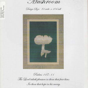 Mushroom Cross Stitch Pattern --  Beautiful Threads --BTF-1007