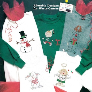 Książka do haftu krzyżykowego Holiday Stitch-Wear autorstwa Barbary Alexander Golding - Sew Fine Presents Ulotka 21