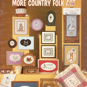 Książka Milly Smith More Country Folk Art Cross Stitch Book - Ulotka 329 -