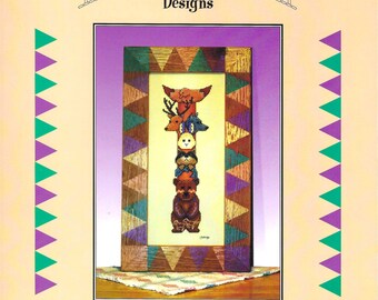 Totem Pole Cross Stitch Book by Jennifer and Peter Lillibridge - Cross the Bridge - No. 1110