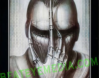 Hr Giger,Movie POSTER,Halloween,Original ART,monster,monsters,SciFi,HORROR,comic art,comic,comic book,Science Fiction,tattoo,Alien,Movies