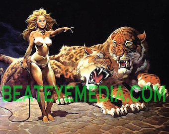 Frazetta,Limited edition,panther,pin up,Halloween,monster,monsters,comic art,comic,comic book,COMICS,FANTASY,Sci Fi,tattoo,tiger,Fine ART