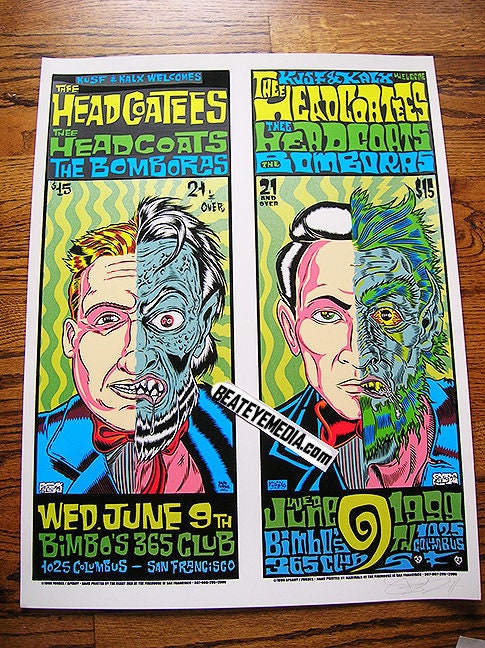 Alan Forbes,concert Poster,comic Art,punk,punk Rock,kozik,horror