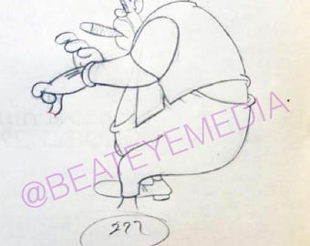 Tex Avery, CELDA DE ANIMACIÓN, DIBUJOS ANIMADOS, Arte de animación, cómic, Reloj, arte de cómic, Disney, Mickey Mouse, Arte de cómic, Bugs Bunny, cómic, Celda, Looney Tunes, arte