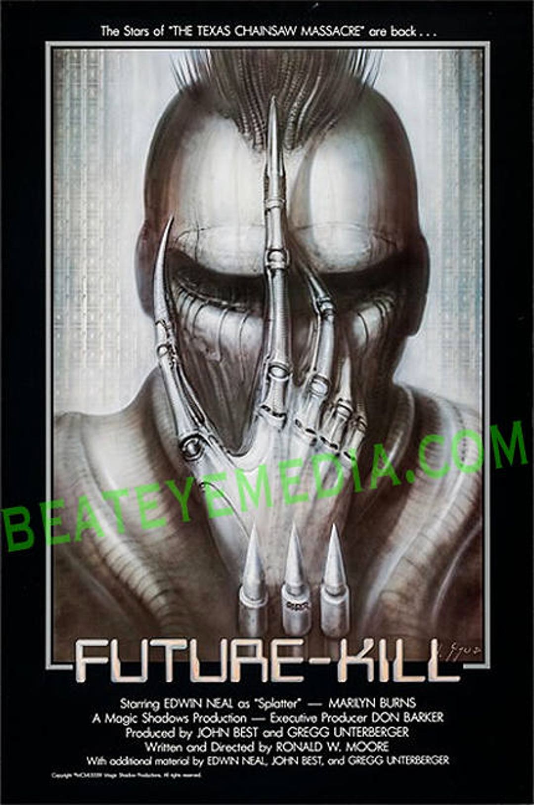 Hr Giger,movie Poster,halloween,original Art,monster,monsters