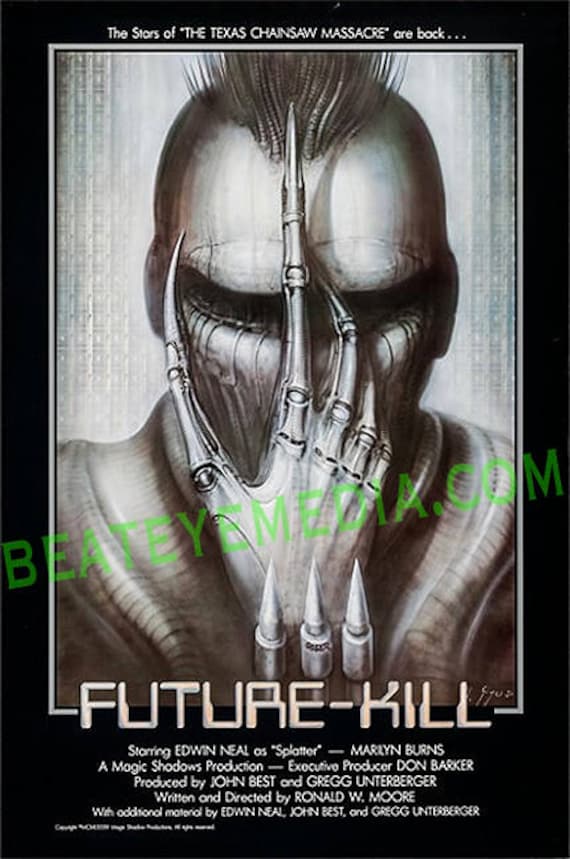 Hr Giger,movie Poster,halloween,original Art,monster,monsters