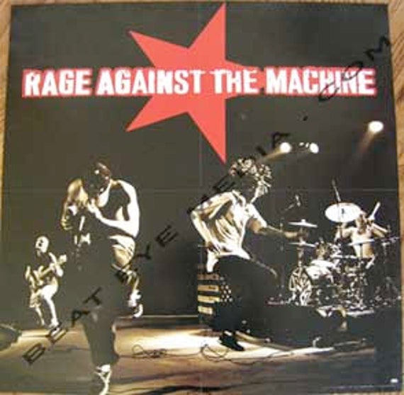 Rage Against Machine,record,concert Poster,music,rock Roll,records