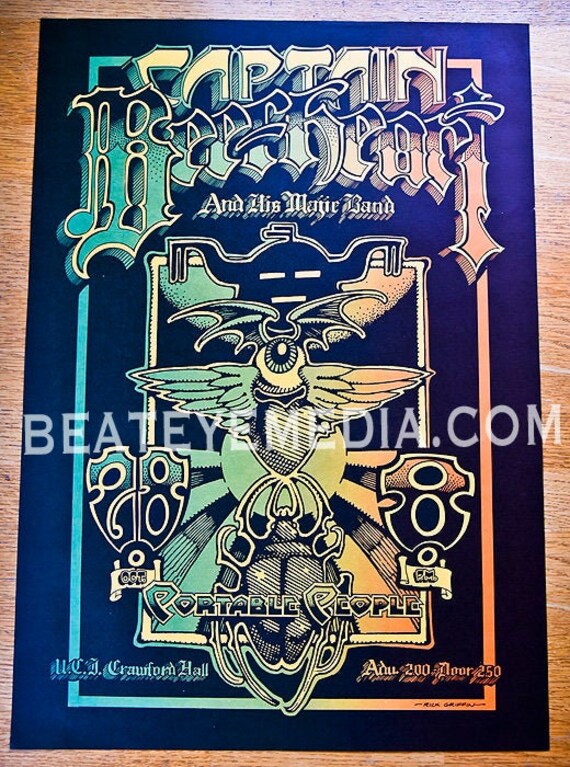GRATEFUL Dead,rick Griffin,comic,concert Poster,fillmore,bill